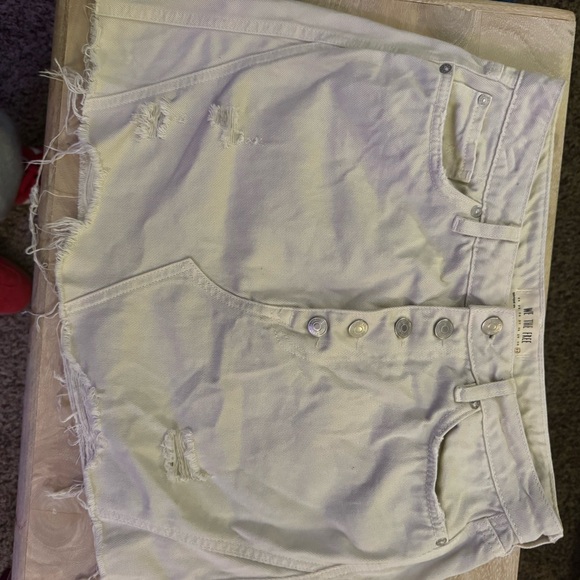 We The Free Off-White Jean Skirt - Picture 2 of 5